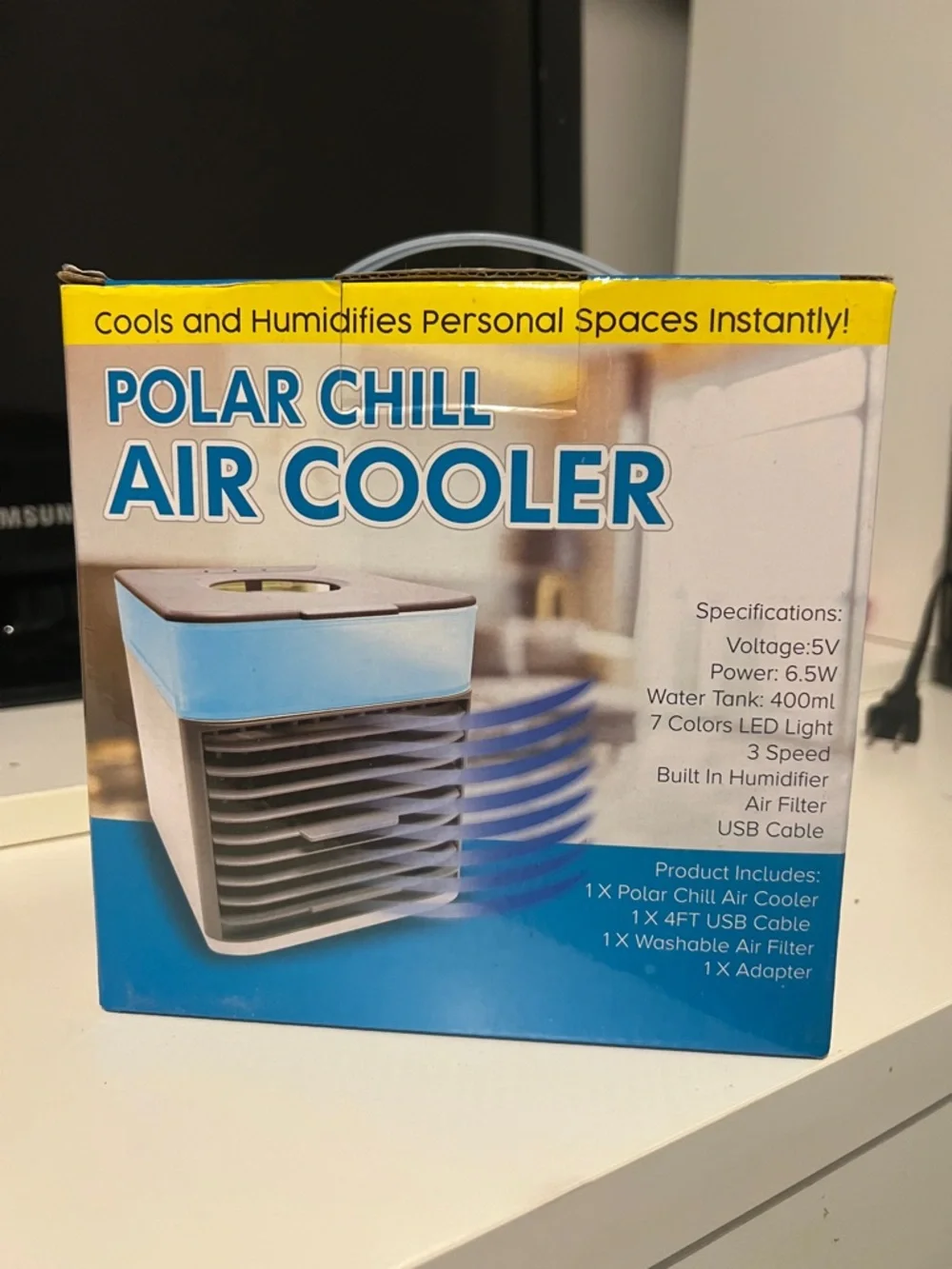 Polar Chill Air Cooler - Blue and White - Picture 1 of 5